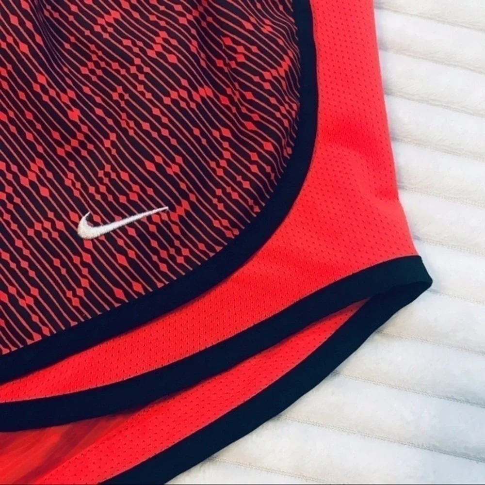 Nike Red Print Tempo Dri-Fit Running Shorts Size XS